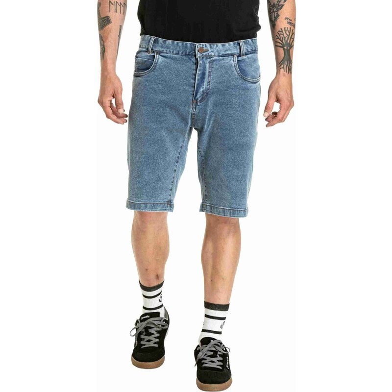 Pánské Kraťasy Just 2.0 Denim Dirty Washed Meatfly Modrá 33