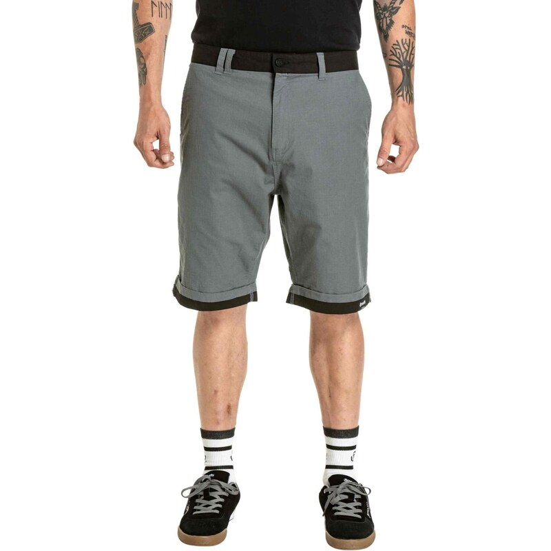 Meatfly pánské kraťasy Barry 2.0 Grey / Black Ripstop | Šedá