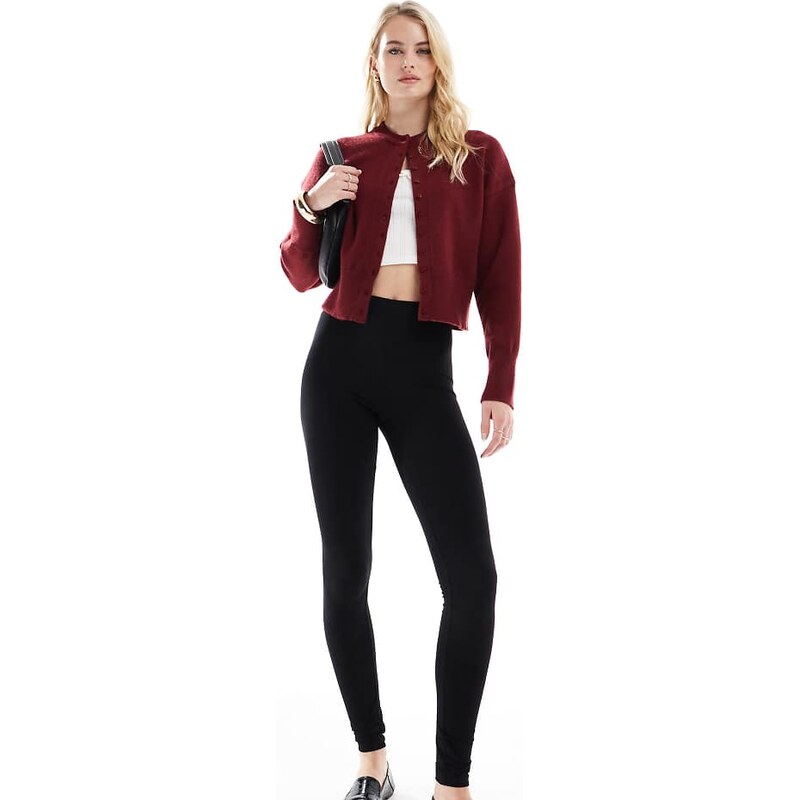 ASOS Tall ASOS DESIGN Tall leggings in black 106253192