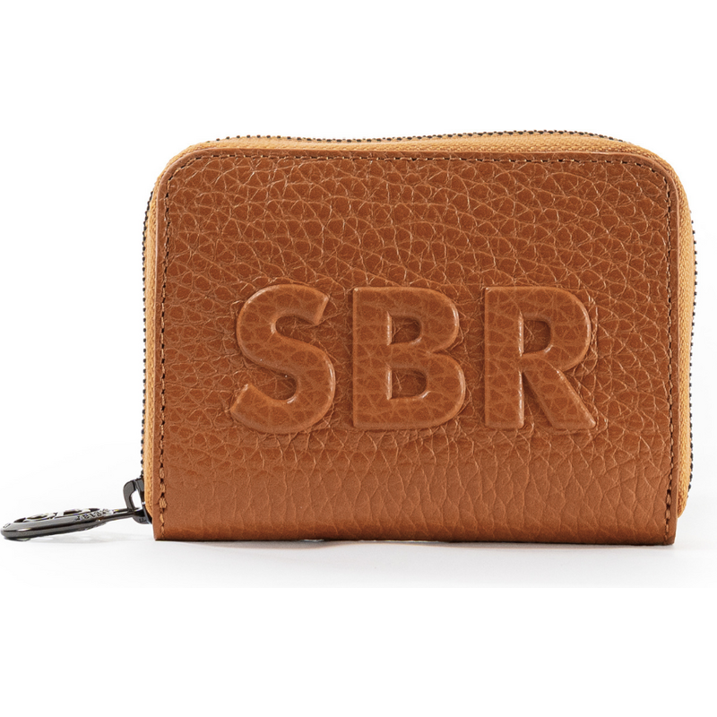 SARA BURGLAR Taupe Orange peněženka