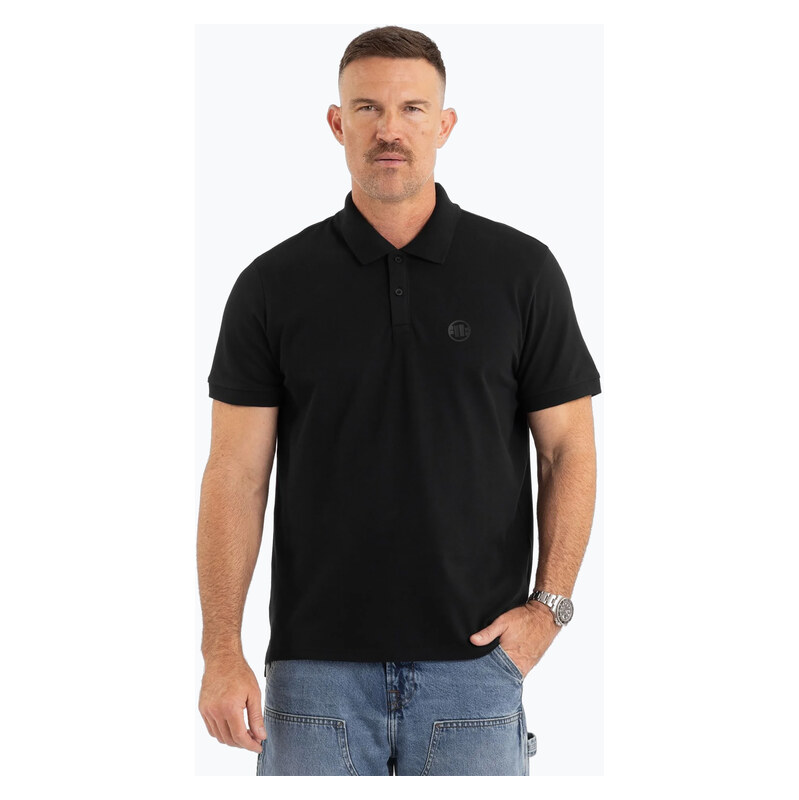 Pánská polokošile Pitbull West Coast Polo Pique Regular black