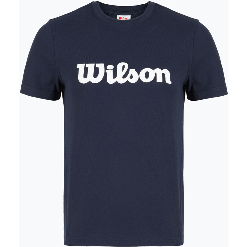 Dámské tenisové tričko Wilson Team Graphic Script W classic navy