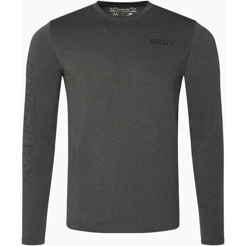 Pánské tričko longsleeve Hurley H2O-Dri Easton black heather