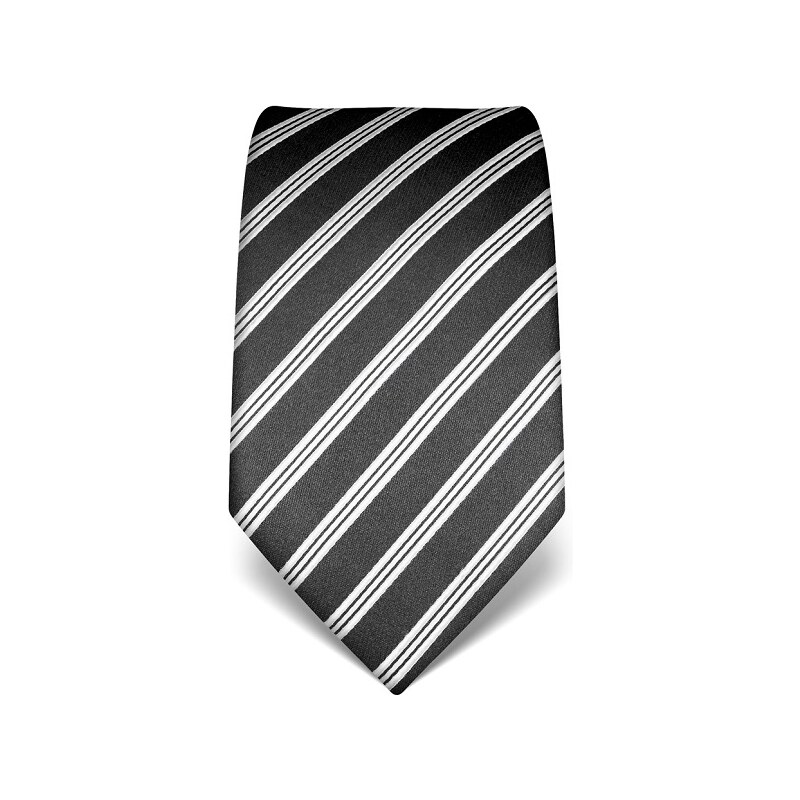 Luxusní kravata Vincenzo Boretti 21945 - antracitová