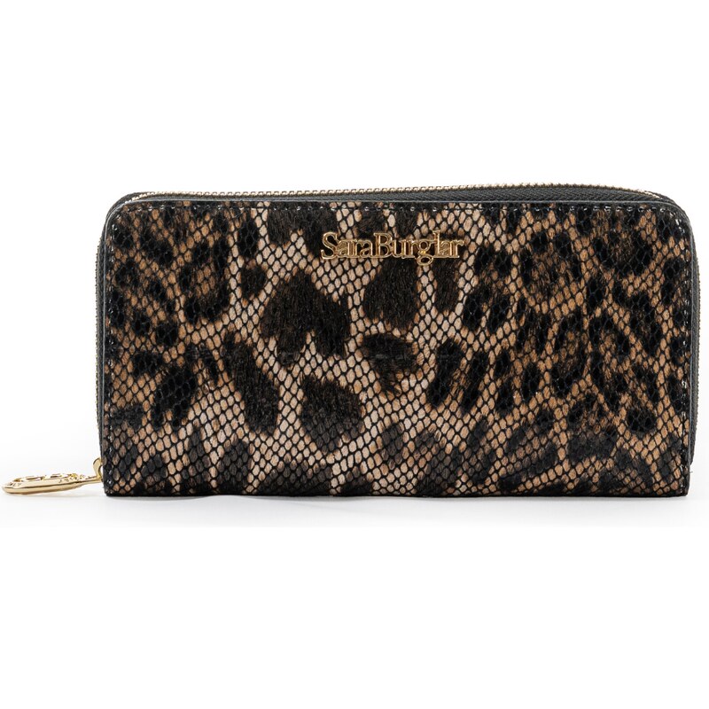 SARA BURGLAR Leopard I. Camel peněženka 106259252