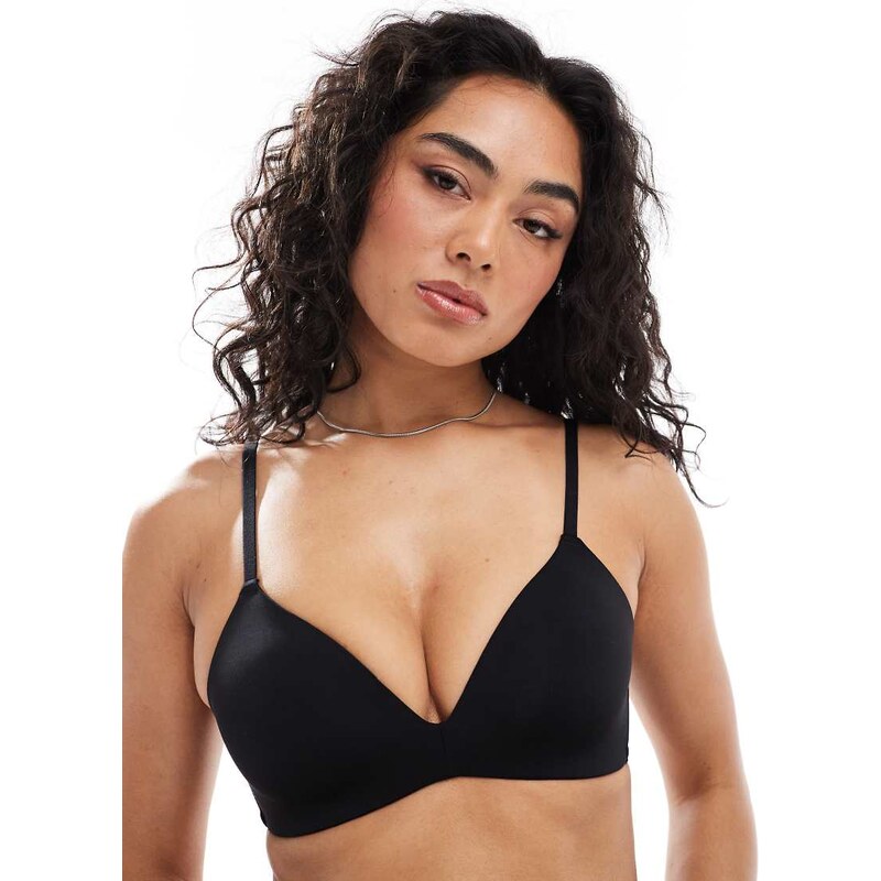 Cotton On ultimate comfort wirefree t-shirt bra in black