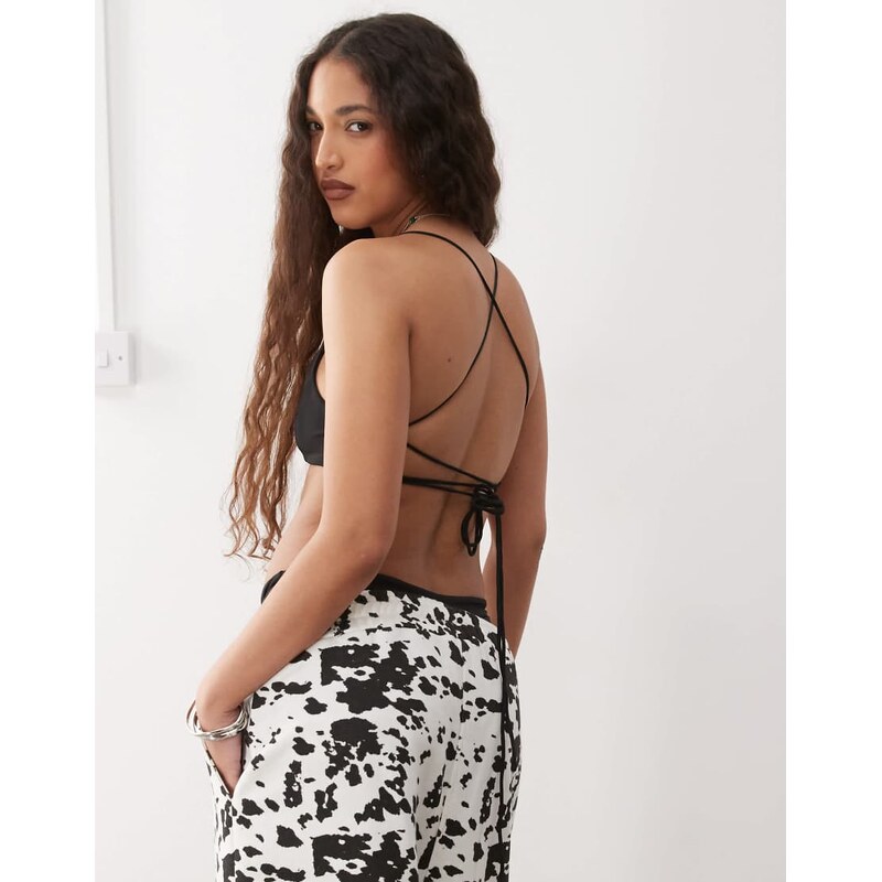 Lioness Paseo Canyon lace up scoop front multiway bikini top co-ord in 106266469