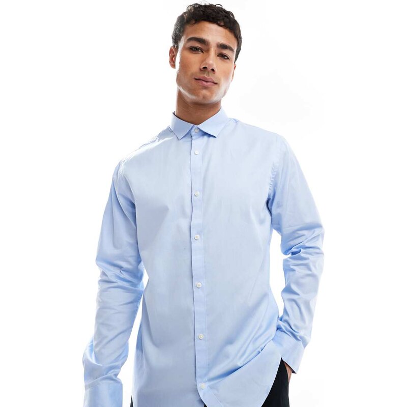 Jack & Jones slim fit shirt in light blue