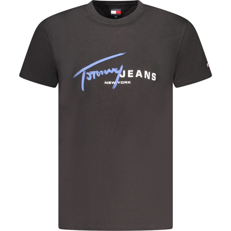 Černé triko Tommy Hilfiger s krátkým rukávem