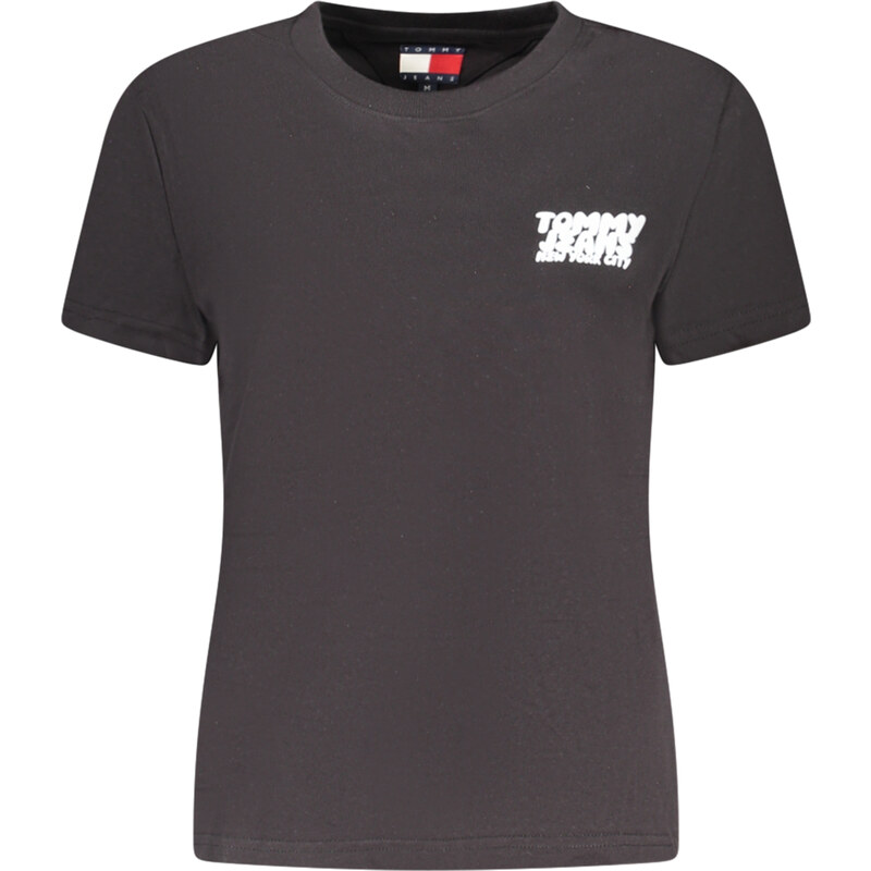 Černé triko Tommy Hilfiger s krátkým rukávem