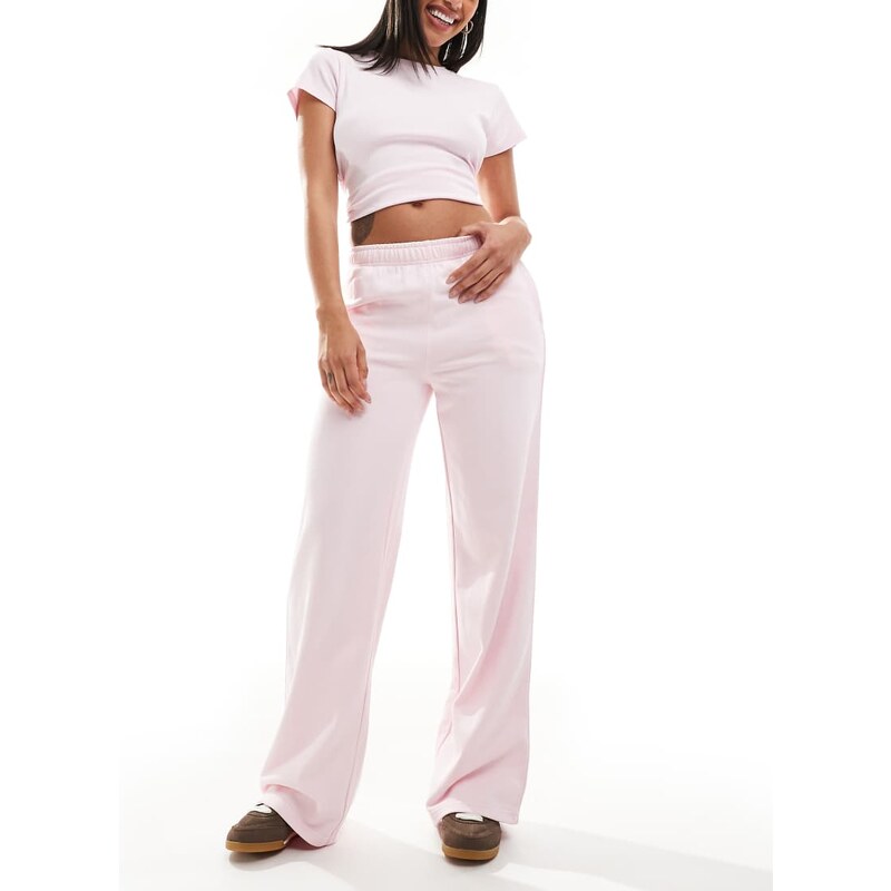 Cotton On lightweight fleece straight leg in pink 115538832