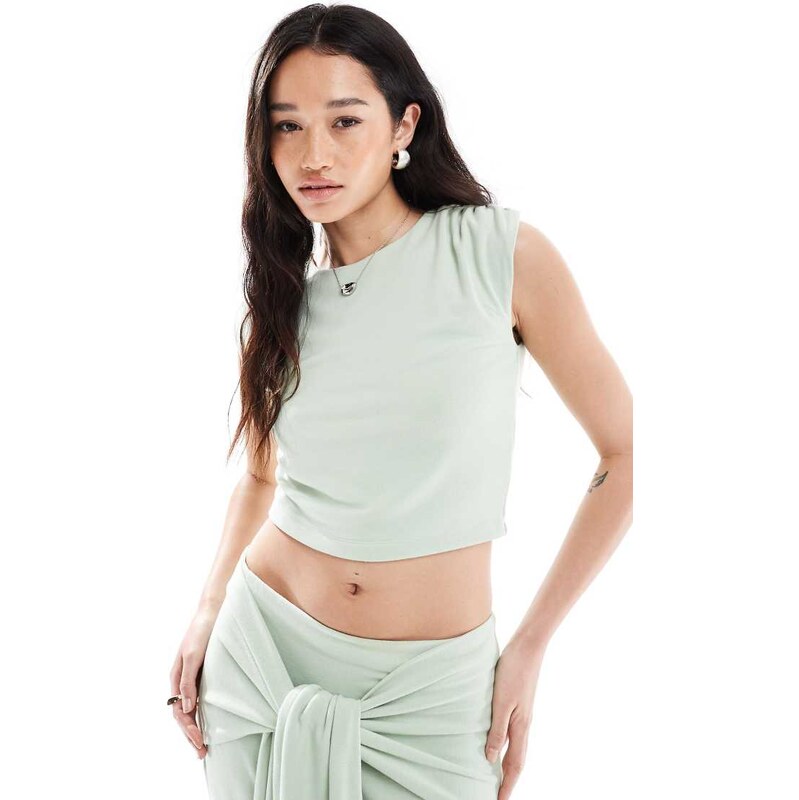 4th & Reckless double layered slinky structured sleeveless top co-ord 115695622
