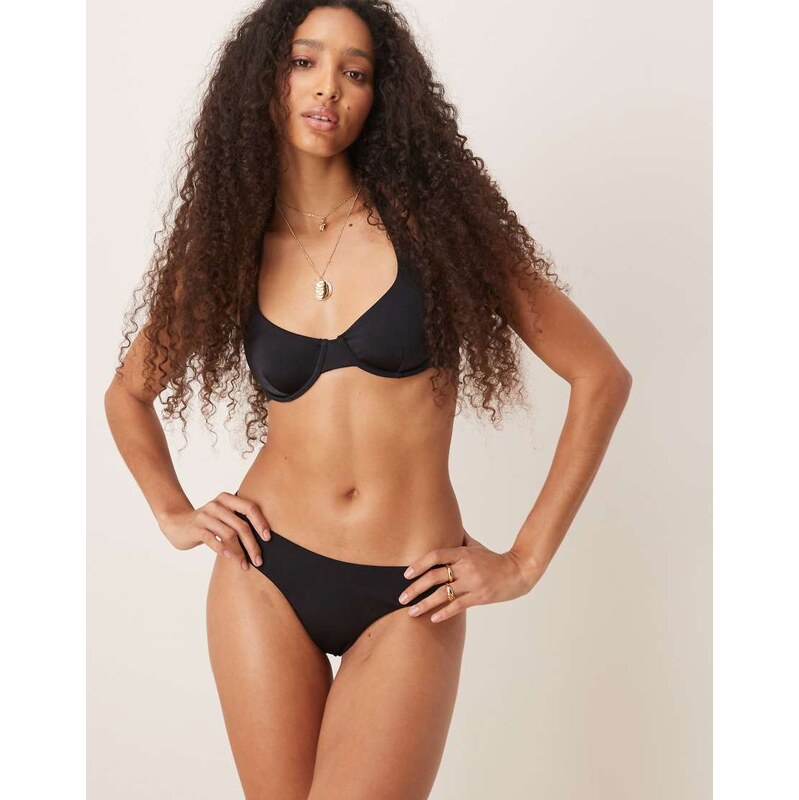 Free Society scooped back bottom in black 106276117