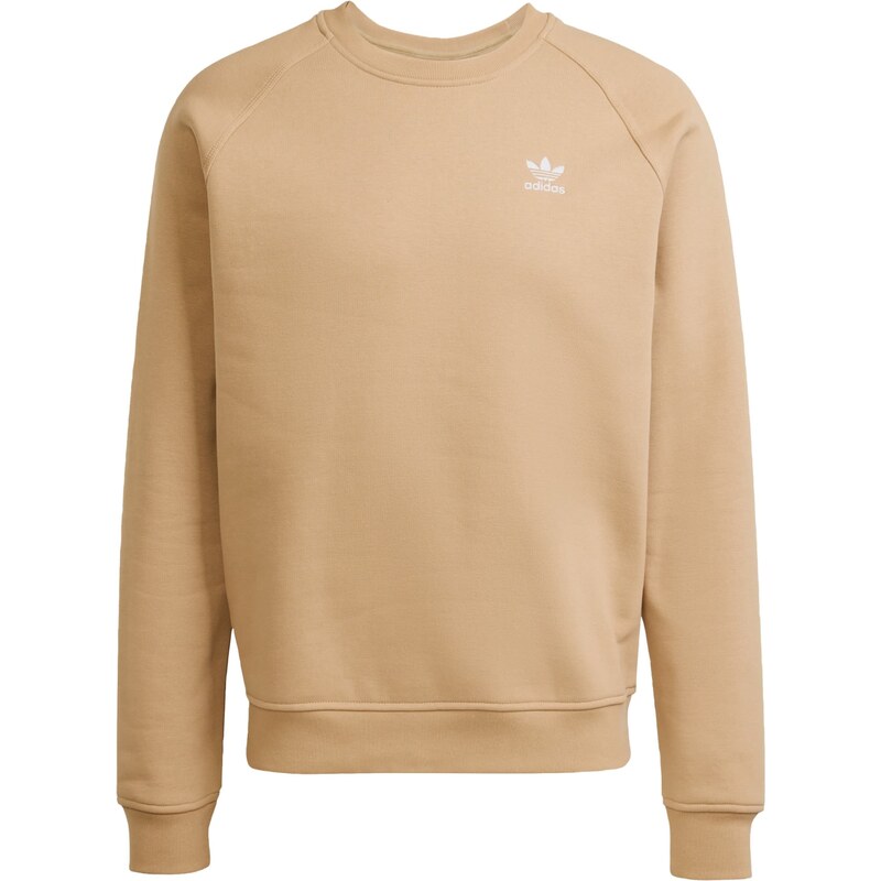 ADIDAS ORIGINALS Mikina Trefoil Essentials cappuccino / bílá