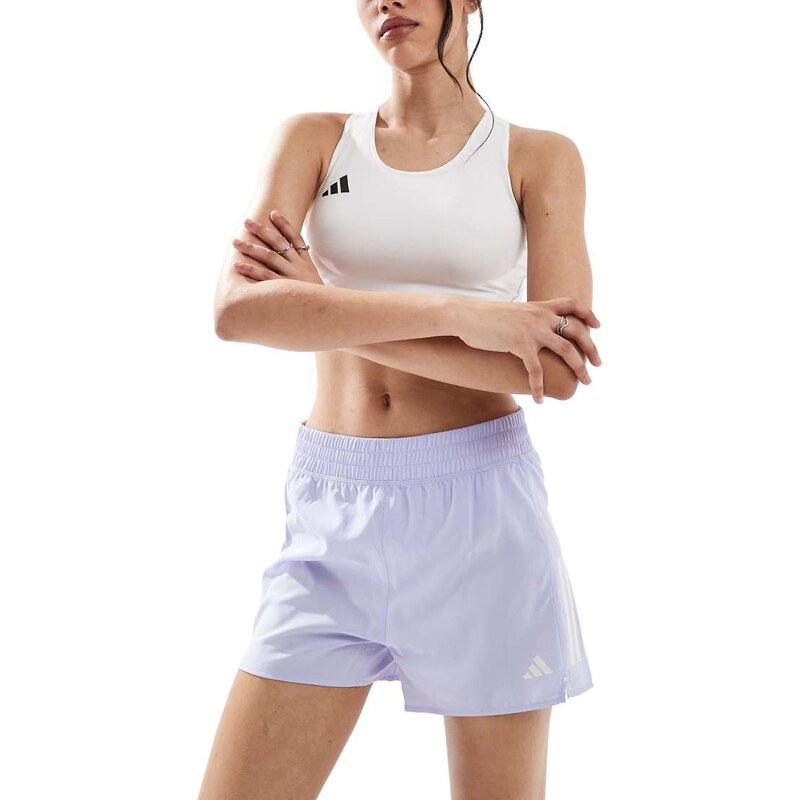 adidas performance adidas Running Own The Run shorts in lilac-Purple 106280791