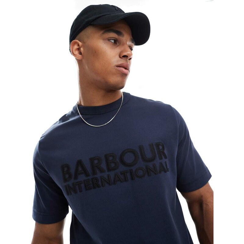 Barbour international otis t-shirt in navy 107551109