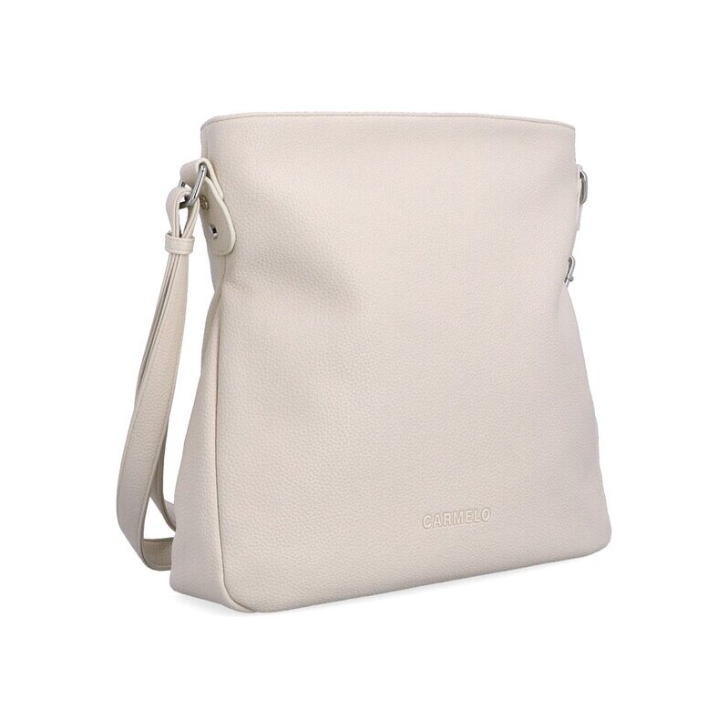 Elegantní střední hladká crossbody kabelka Famito 4271 BE béžová 106281167