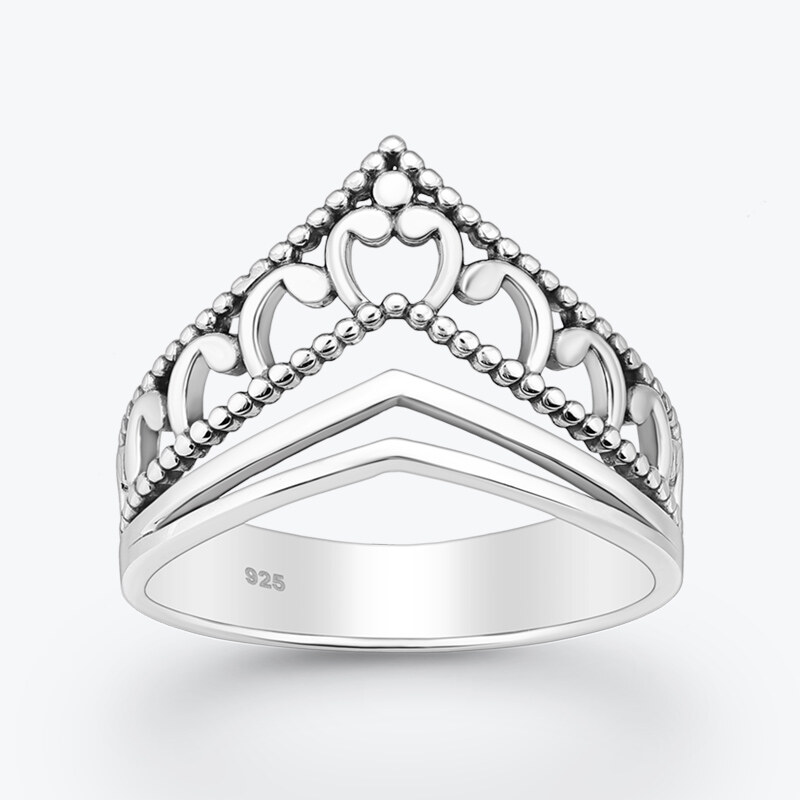 Estemia Stříbrný prsten Crown - Ag925 106255399