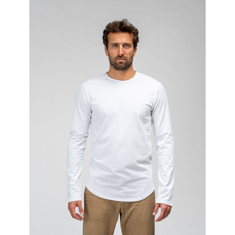 TallGuys Pánský prodloužený dlouhý rukáv | óčko | Pure white
