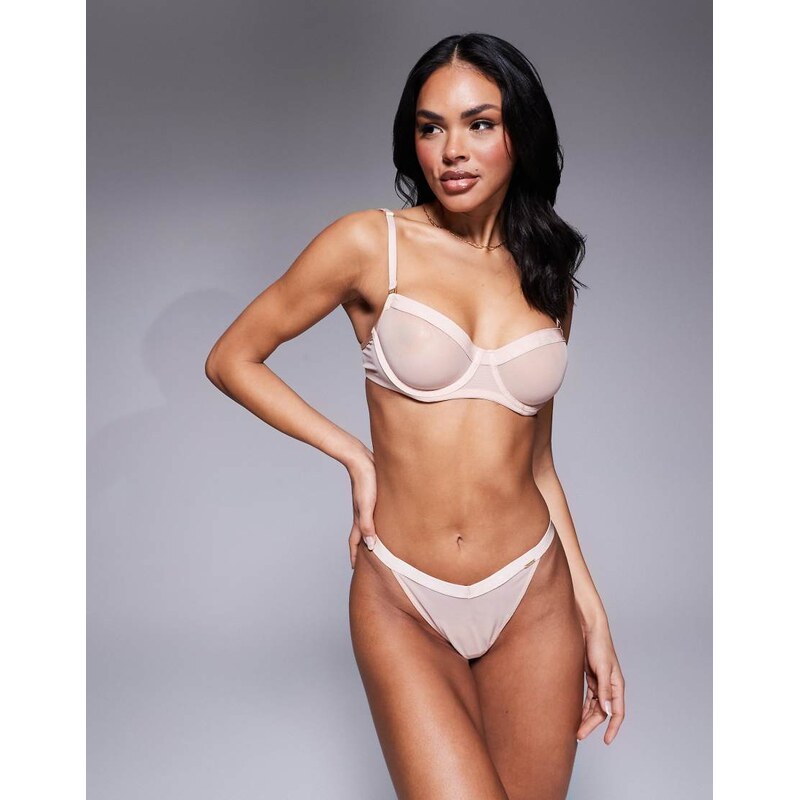 KBX Zadie non padded balcony bra in rose-Pink 106291551