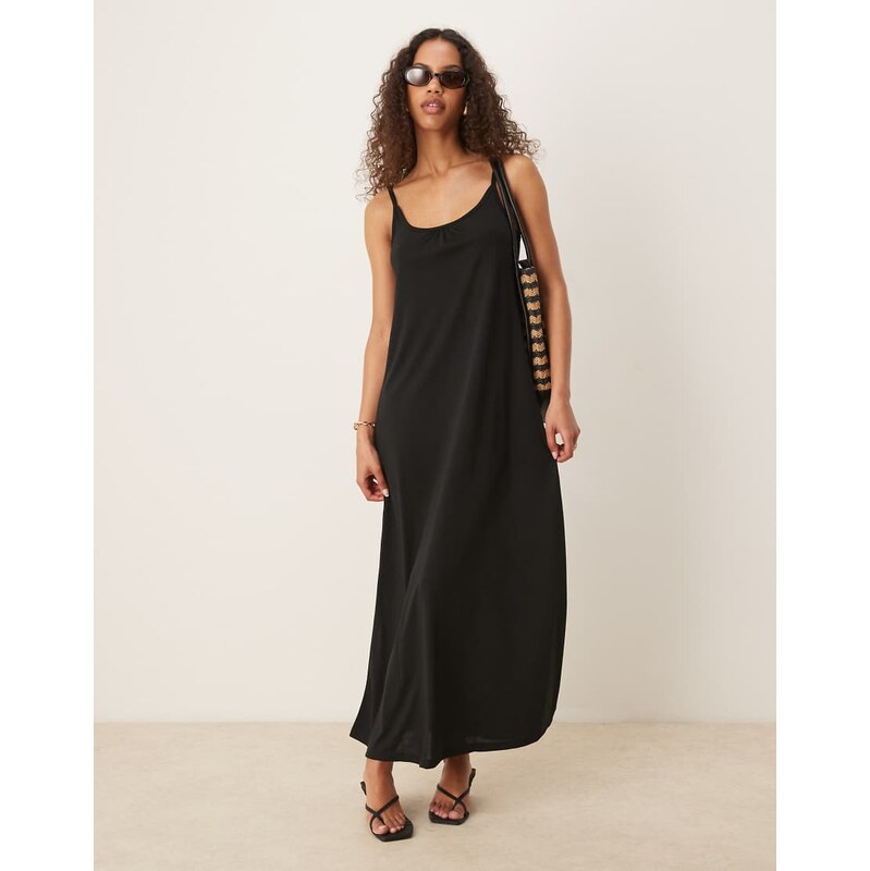 JDY cami maxi dress in black 106612552