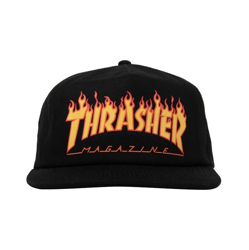 KŠILTOVKA THRASHER PRINTED FLAME - černá