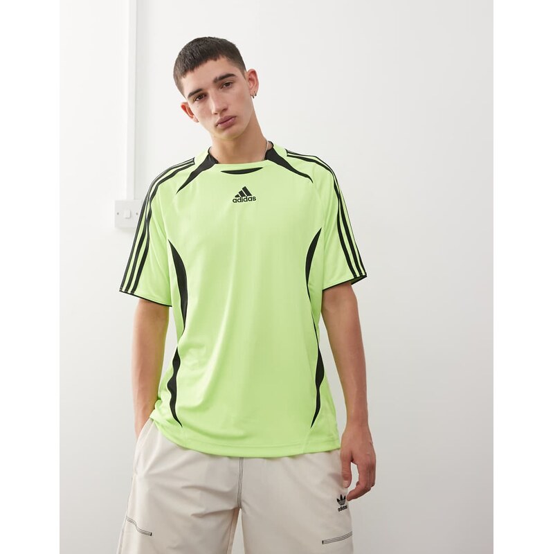 adidas Originals Teamgeist t-shirt in green and black