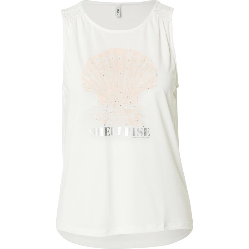 ONLY Top ONLFREE růžová / stříbrná / bílá 106294686