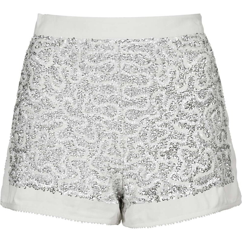 Topshop PETITE Sequin Embellished Shorts
