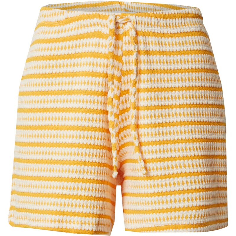 TOPSHOP Kalhoty oranžová / bílá