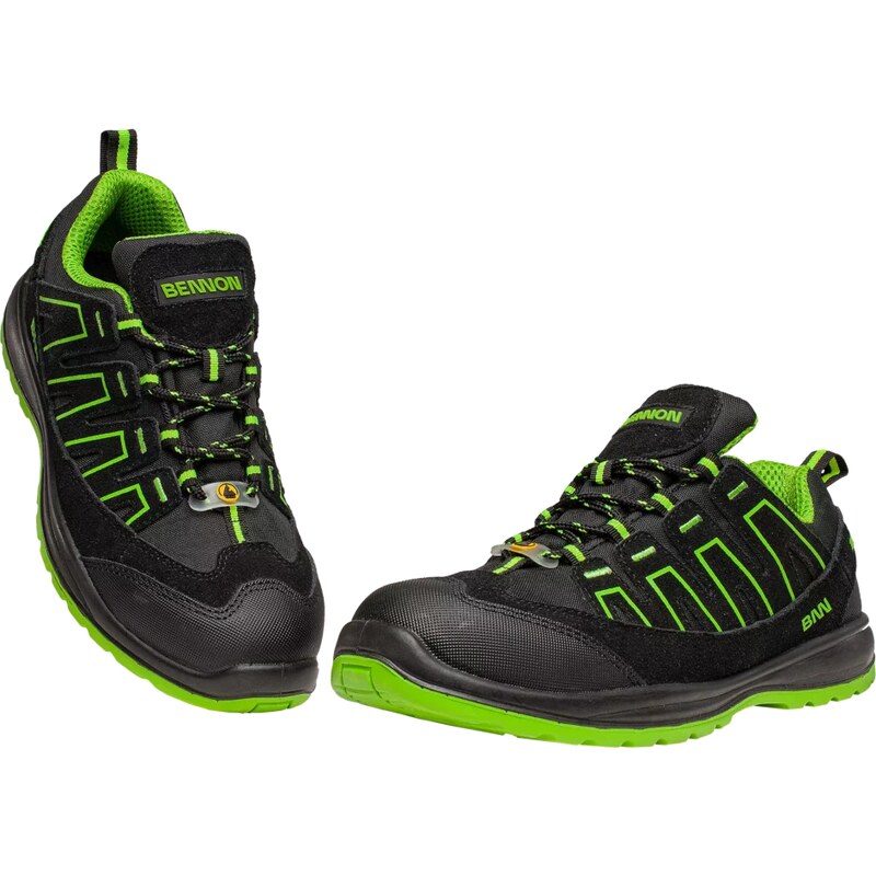 Obuv Bennon ALEGRO O1P Green Low polobotka černá/zelená 89401275