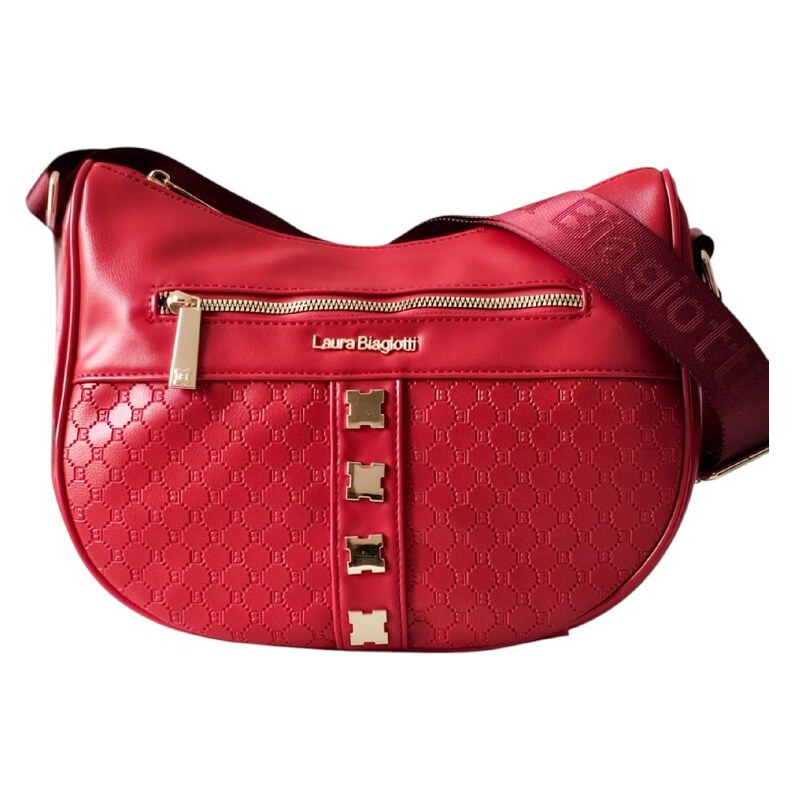 Červená crossbody kabelka Laura Biagiotti 106325555