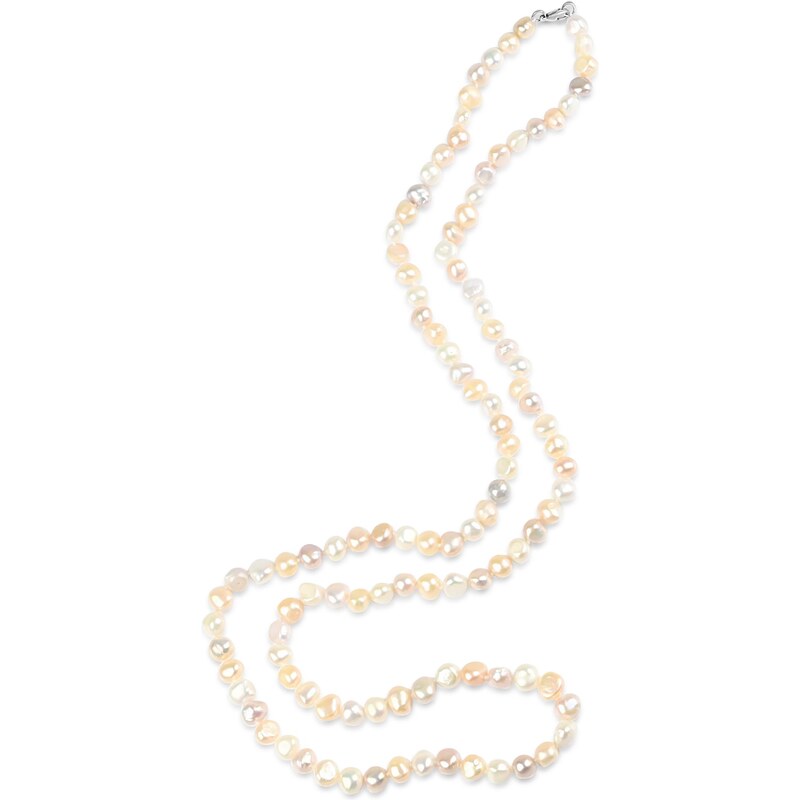 Dlouhý náhrdelník z barevných říčních perel - Meucci SPS018N 106339096