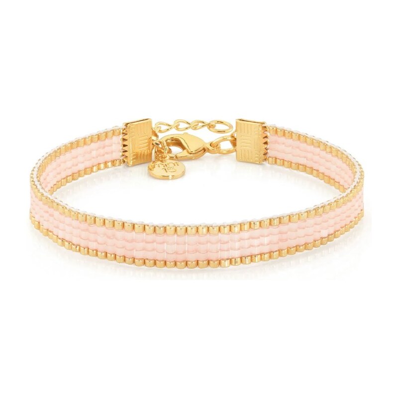 Mint15 Tkaný Miyuki náramek Silk Satin Peach Rose Gold 106344575