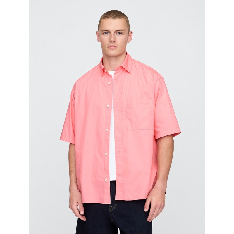 GAP Oversize popelínová košile - Pánské