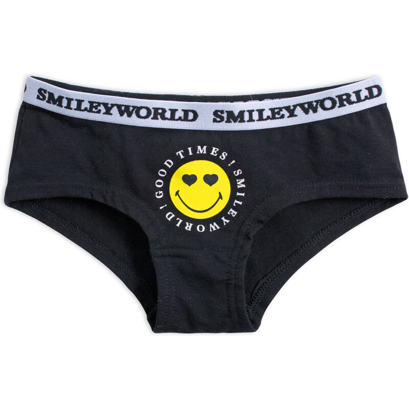 Dívčí kalhotky SMILEY WORLD černé 106345469