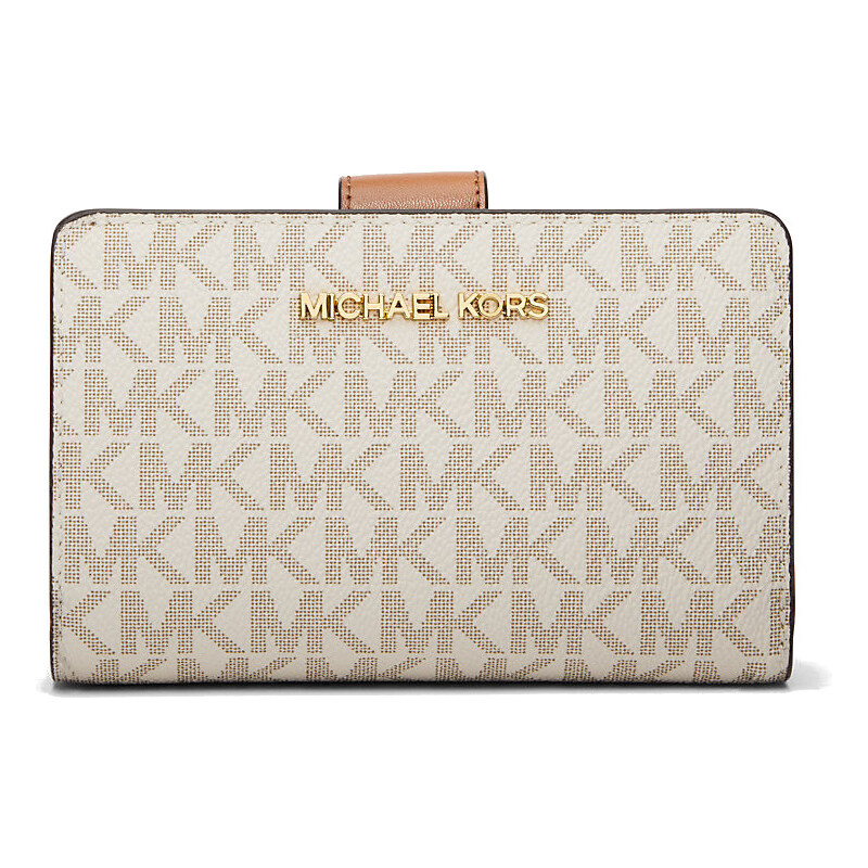 Michael Kors Medium Signature Logo Wallet Vanilla