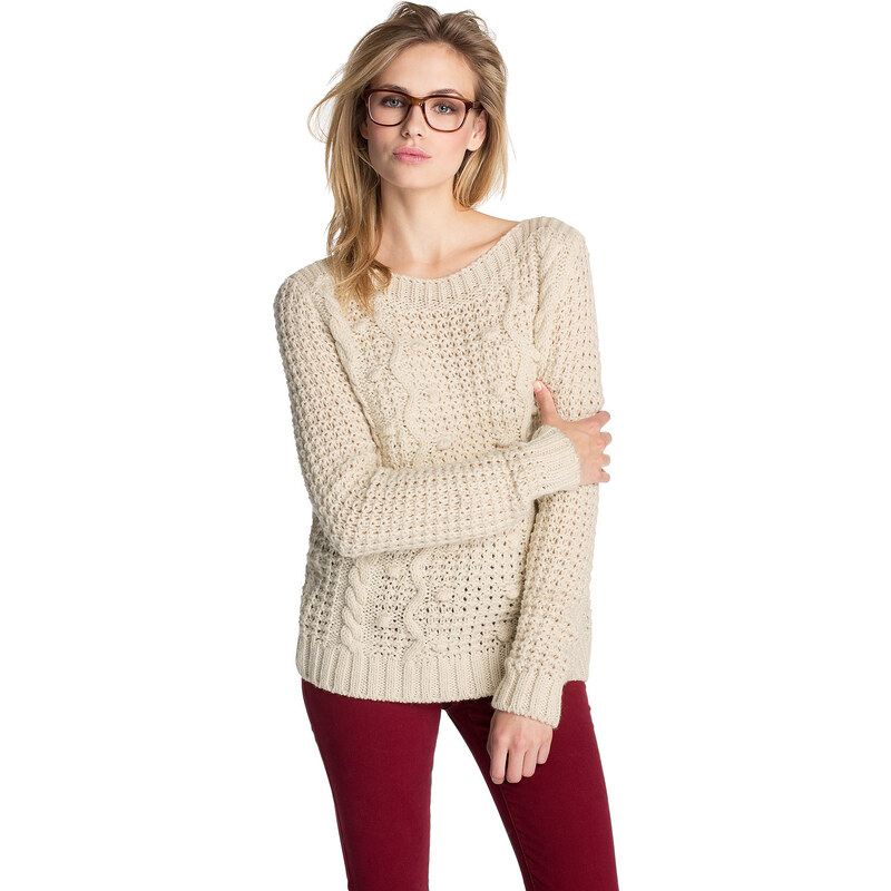 Esprit patterned sweater in a wool blend
