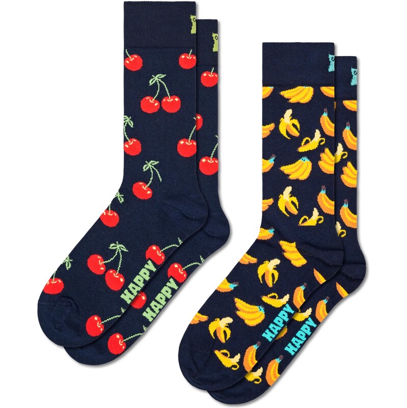 Happy Socks Ponožky noční modrá / žlutá / černá 92328385