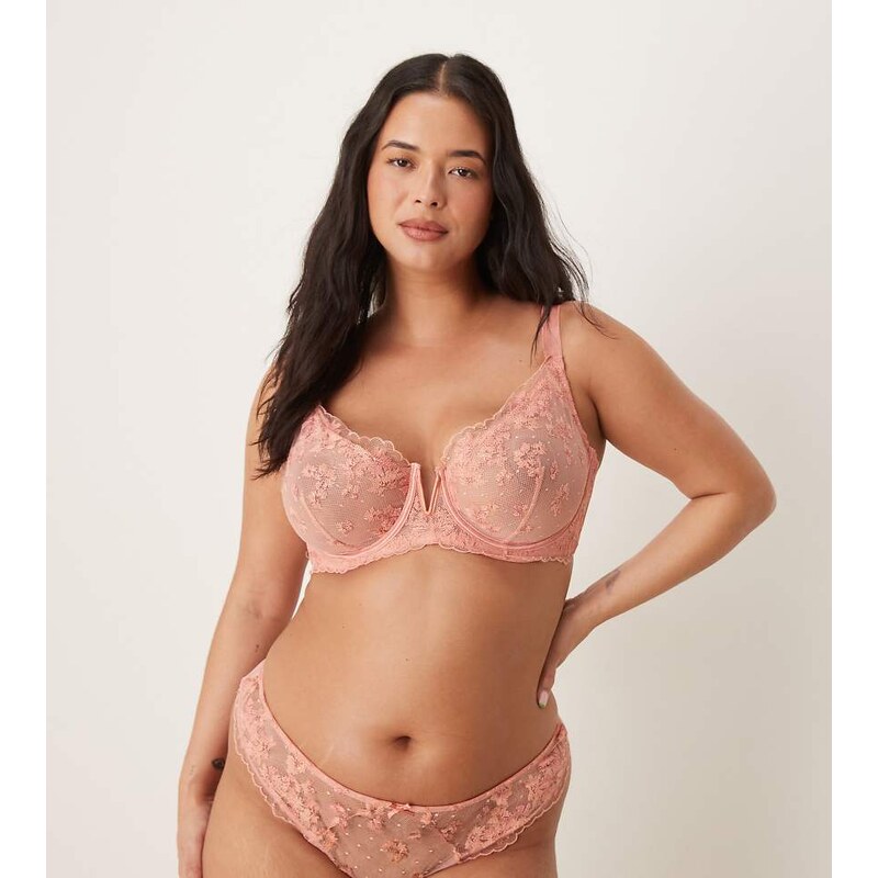 ASOS Curve ASOS DESIGN Curve Giselle premium sparkle embroidery