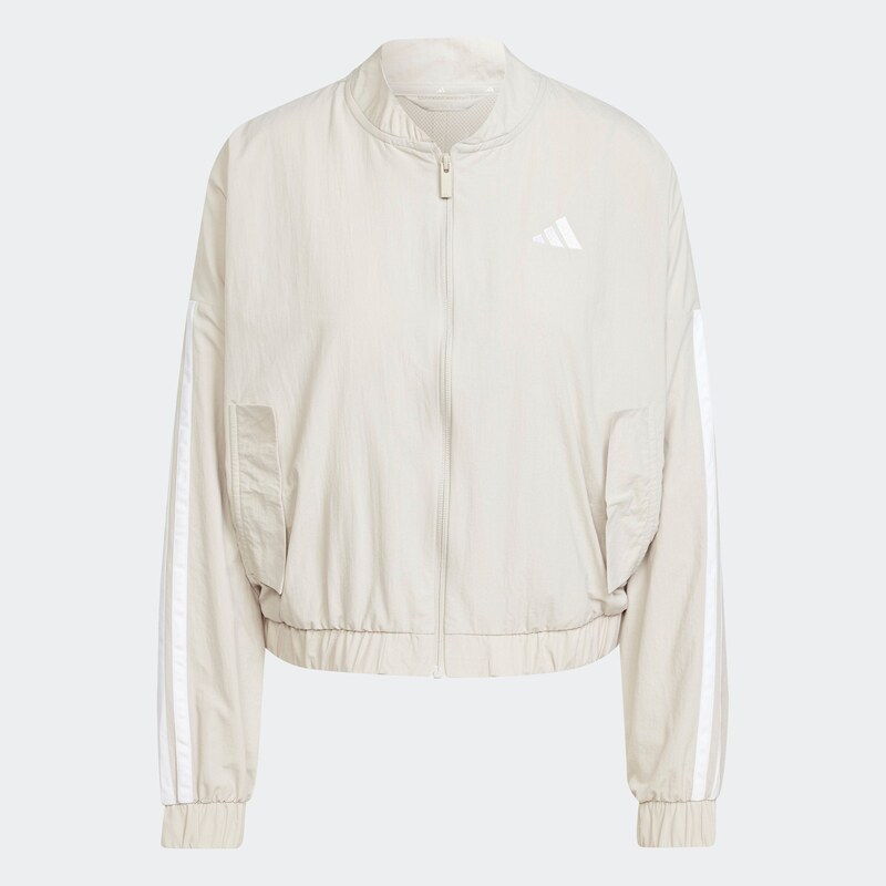 ADIDAS SPORTSWEAR Sportovní bunda Essentials bílá / offwhite