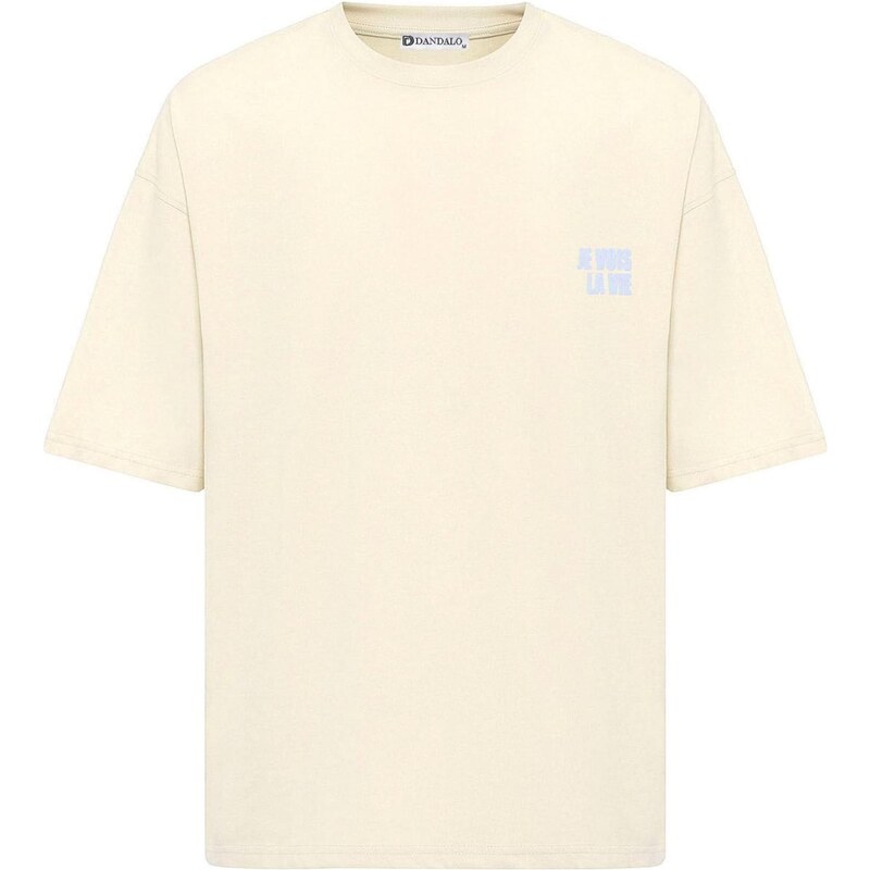 Dandalo Tričko světlemodrá / černá / offwhite