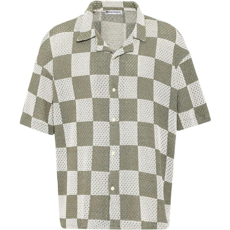 Dandalo Košile khaki / bílá