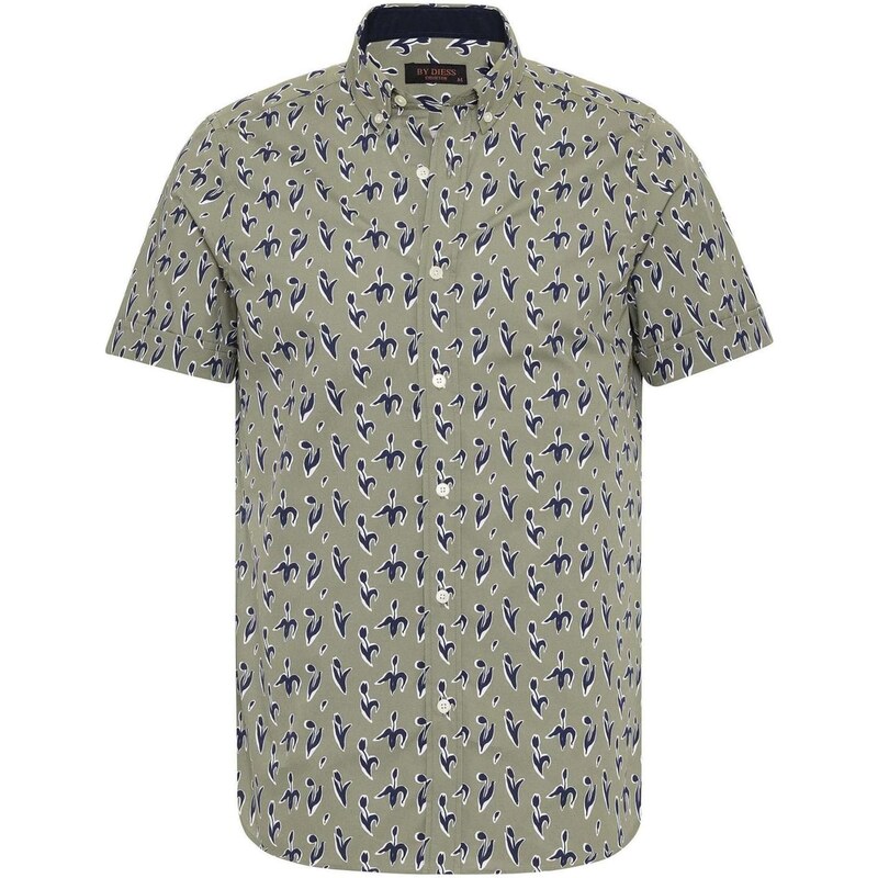 By Diess Collection Košile marine modrá / pastelově zelená /