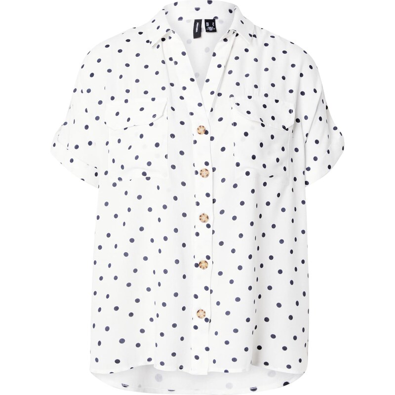 VERO MODA Halenka 'VMBUMPY' marine modrá / bílá