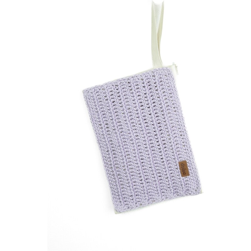 DOKE Háčkovaná taška na ruku Cat lavender 106379750