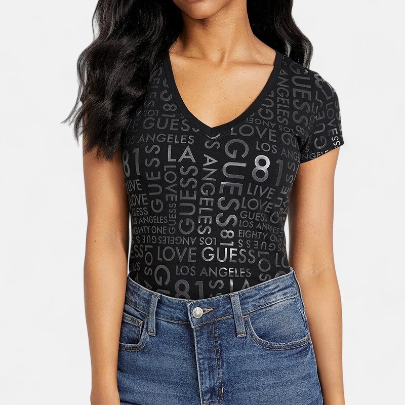 Dámské černé triko Guess 56242
