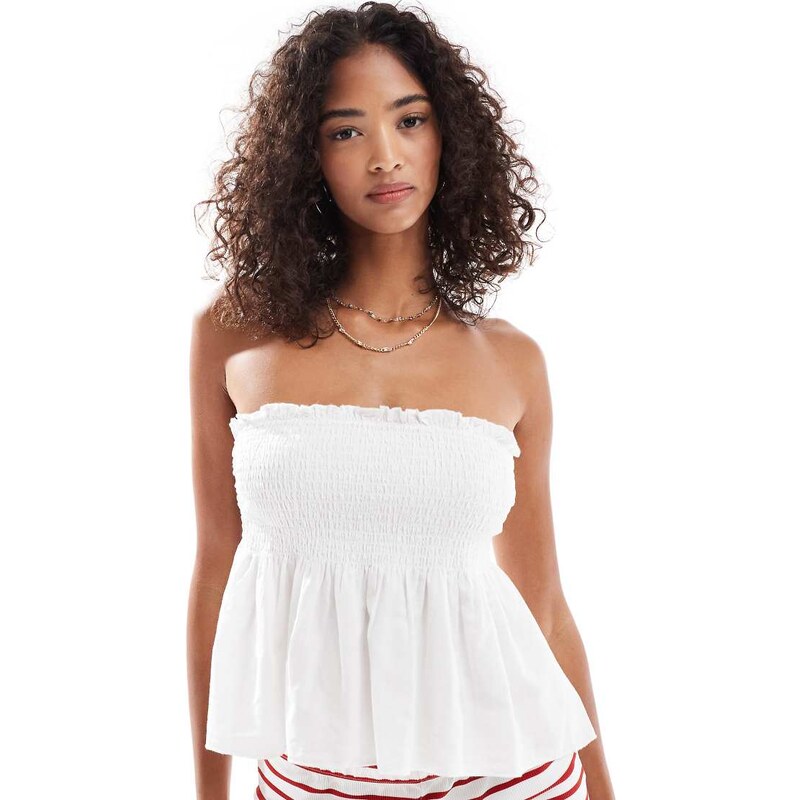 Cotton On bandeau top in porcelain-Neutral 106398666