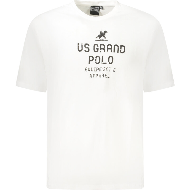 U.S. GRAND Bílé pánské triko US Grand Polo