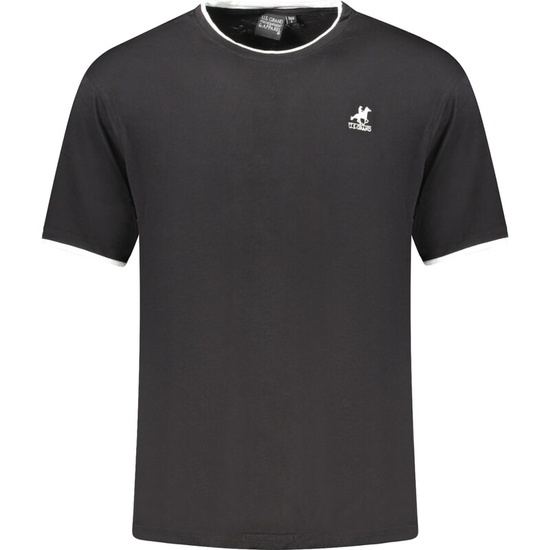 U.S. GRAND US GRAND POLO SHORT SLEEVE T-SHIRT MEN BLACK